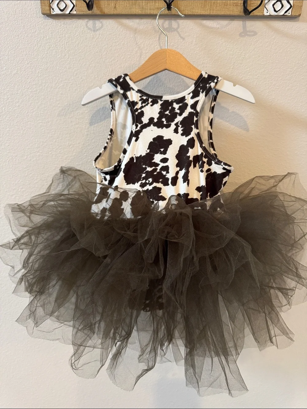 NWT 6Y iloveplum B.A.E. Tutu Dress | Suede Bessie Cow Print!